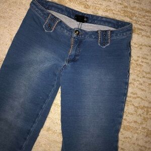 Bebe moleton soft ultra low rise jeans